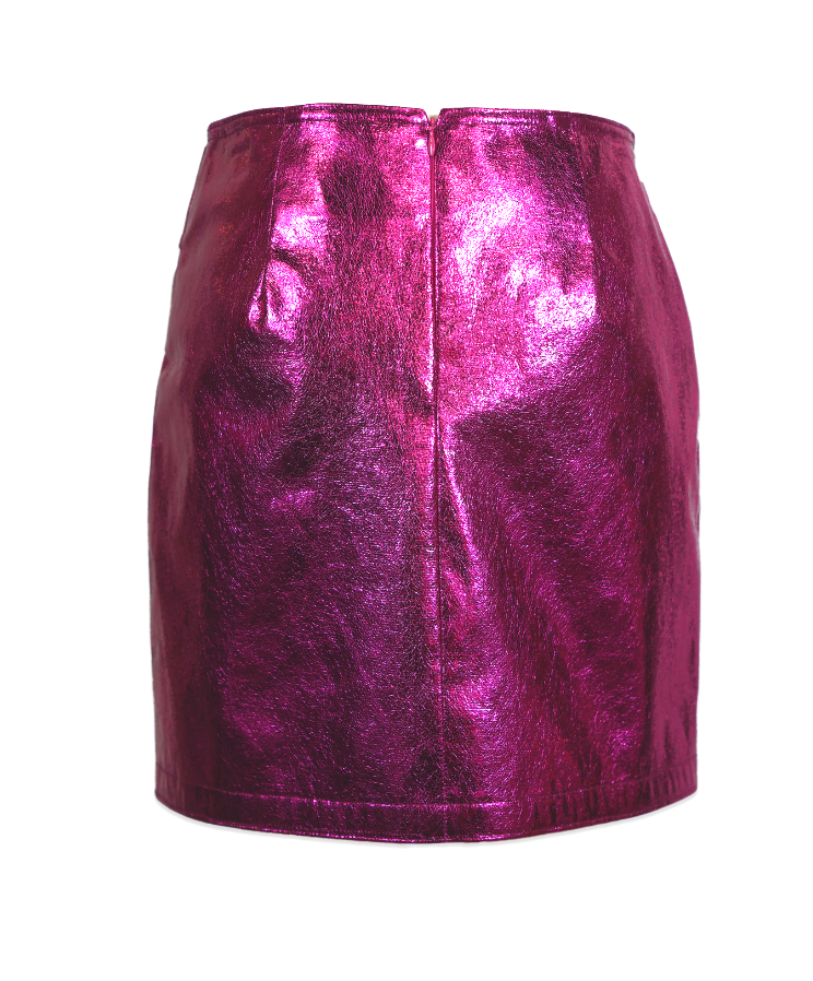 Ophelia Twist Front Skirt Metallic