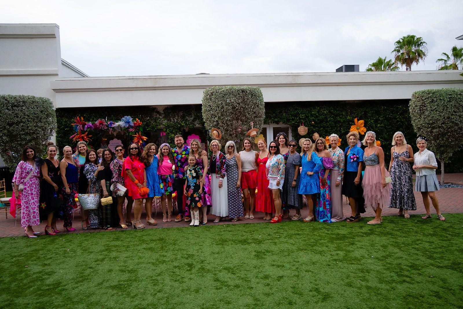 Overdressed, unbothered and in very good company.