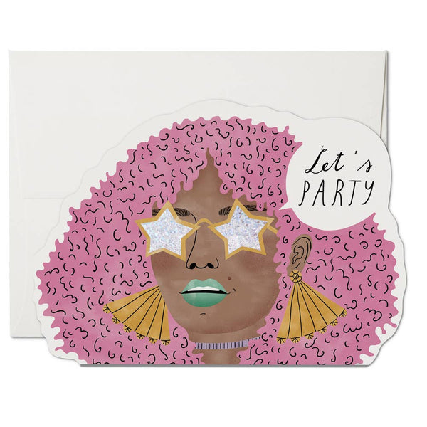 DISCO GLAM BIRTHDAY GREETING CARD