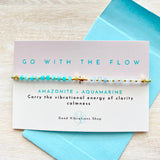 Go With The Flow ⎮ Gemstone Intention Bracelet