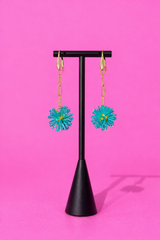 NO. 822: Electric Sea Urchin Energy Earring