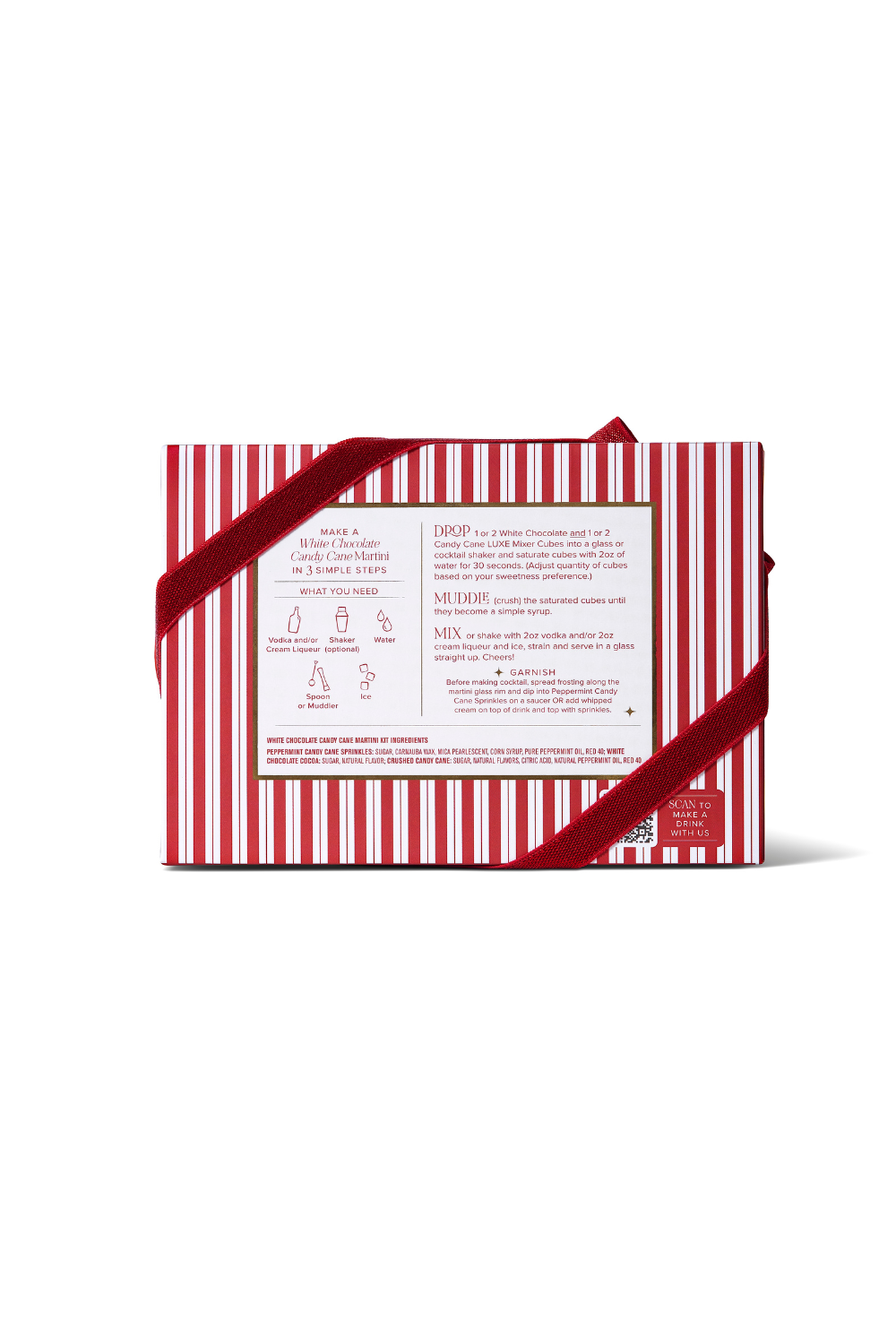 White Chocolate Candy Cane NON ALCOHOLIC Martini Kit