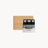 Beers to You Pop-Up Birthday Card with Six Pack Design