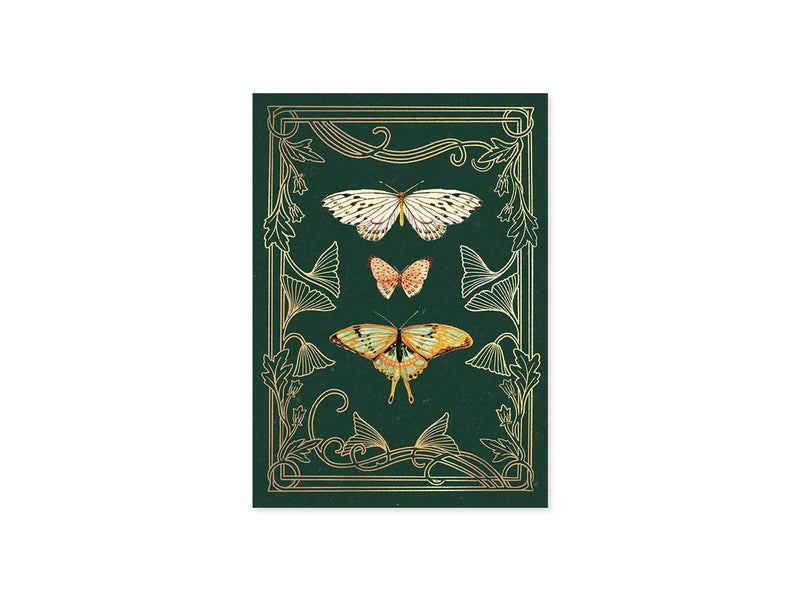 Flutter Everyday Greeting Card with Butterflies and Moths