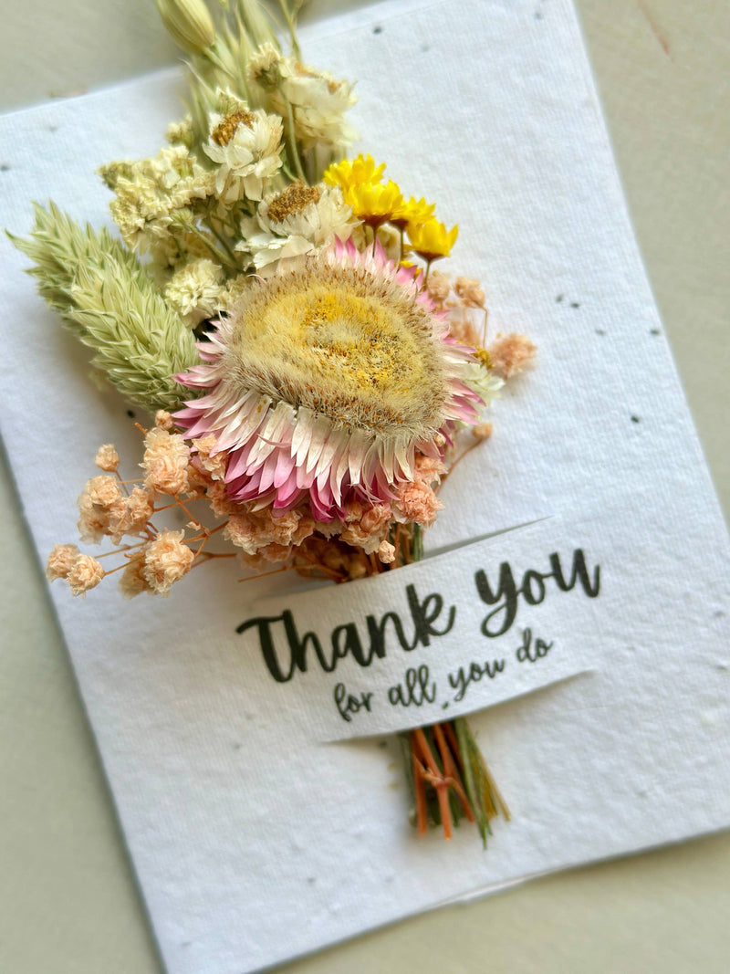 seed paper flower bouquet Wildflower Seed Card + Mini Bouquet – The House of Perna