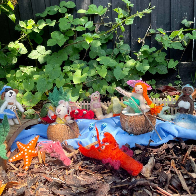 Handmade Felt Magical Mermaids Hanging Decorations