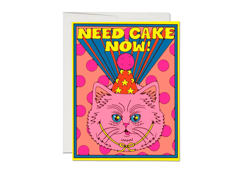 NEED CAKE BIRTHDAY GREETING CARD