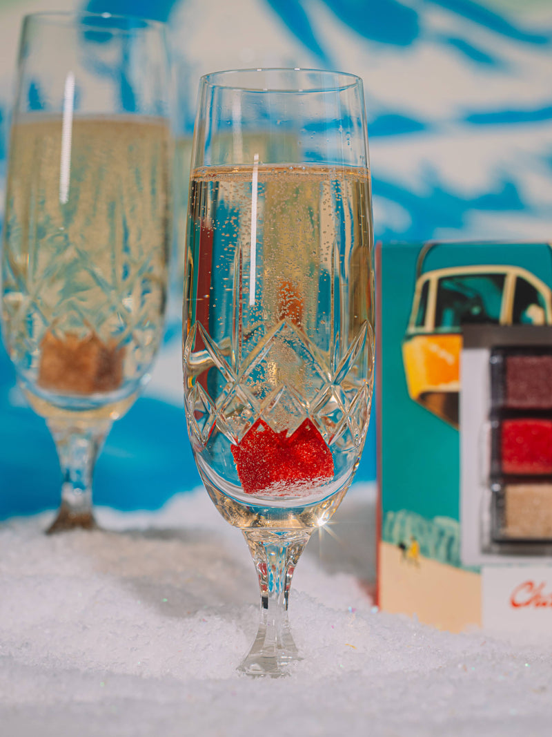 Champagne Mixer Cube Trio, Holiday/New Year’s Toast