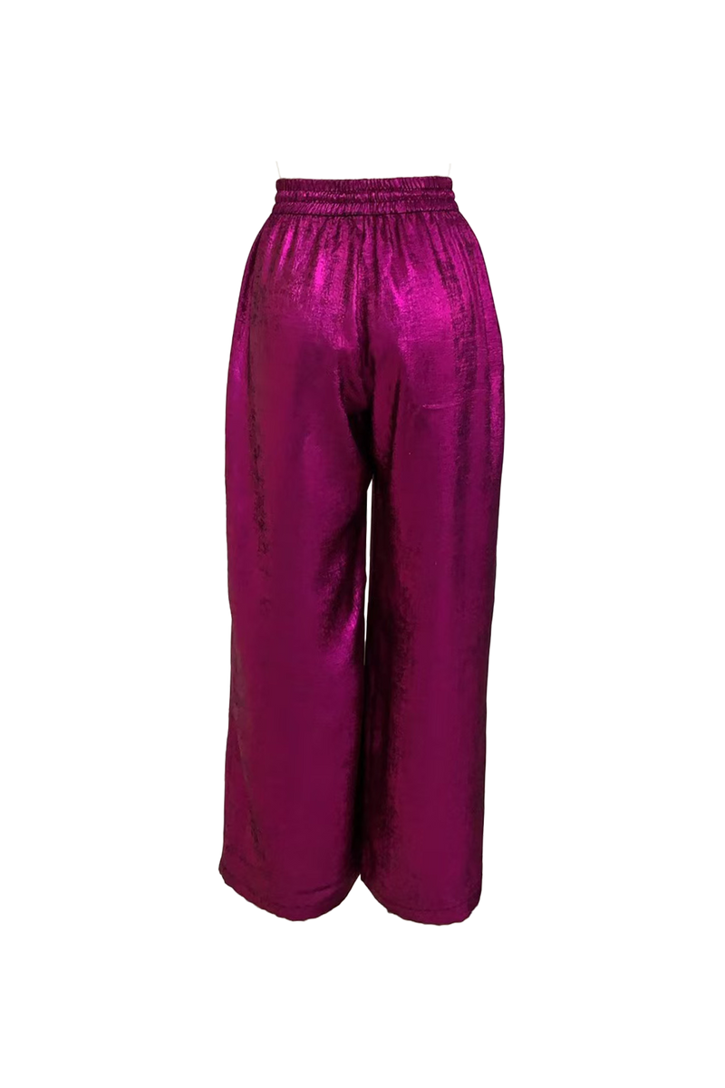 FABIANA PANT WINTER BERRY METALLIC