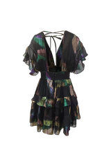 GWYNNE DRESS METALLIC SWIRL