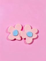 NO. 811: Pop Floral Earrings/Light Pink Earrings