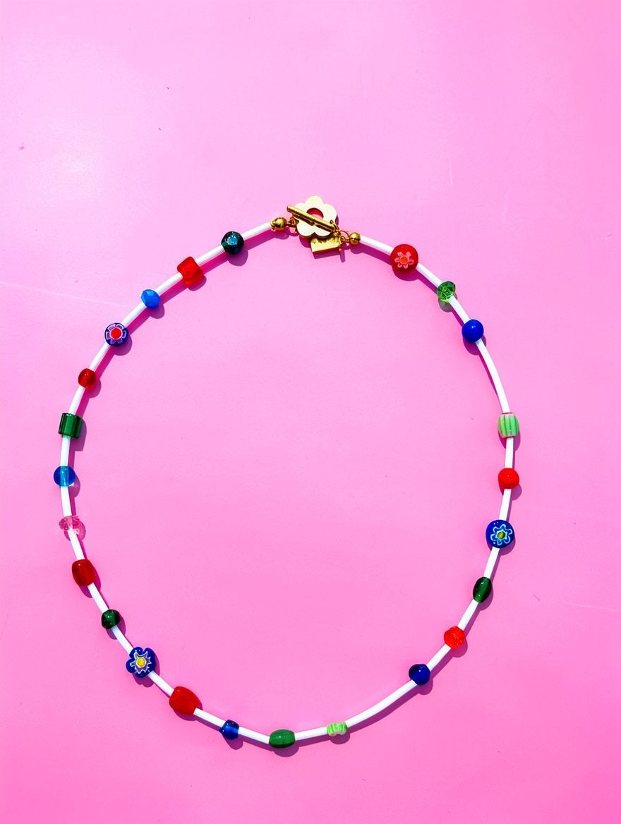 NO. 124: Confetti Skip Necklace