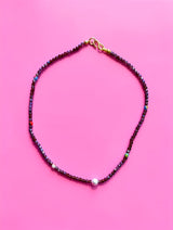 NO. 118: Midnight Wink Pearl Necklace