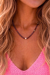 NO. 118: Midnight Wink Pearl Necklace