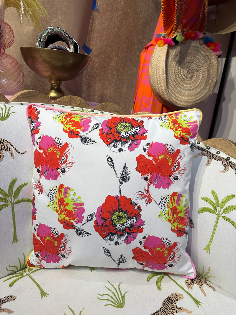 Limited Edition Throw Pillow - Pop Floral