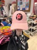 House of Perna Pink Logo Flower Hat