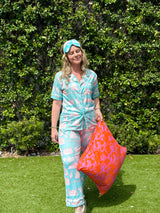 Eye Mask Palm Beach Print