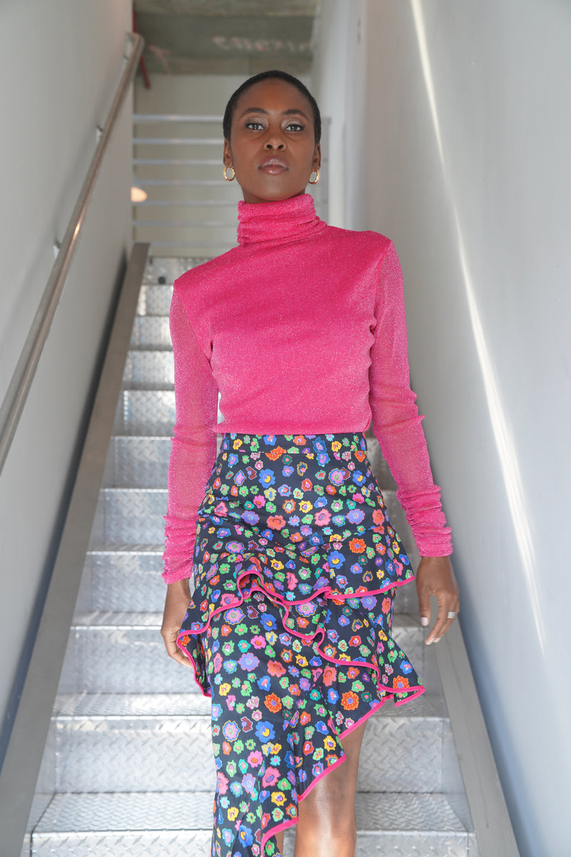 RANDI MINI MILLEFIORI SKIRT