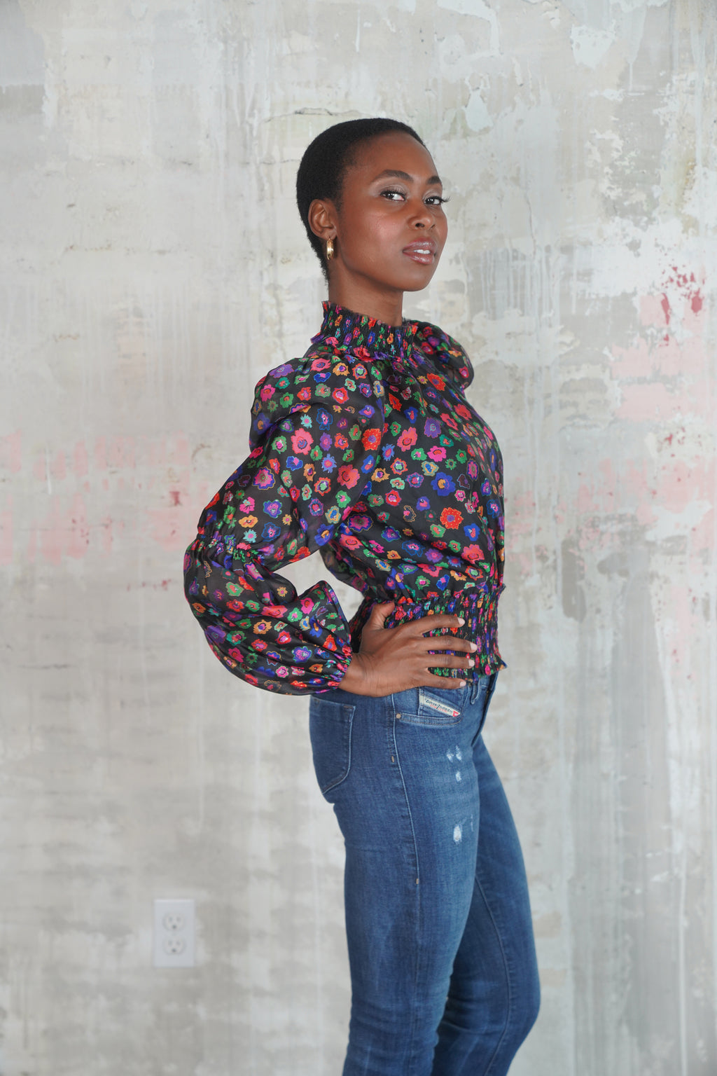 ANNE BLOUSE MINI MILLEFIORI