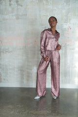 Fabiana Pant Metallic Rose Gold