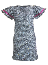 Renee Tweed Flutter Sleeve Dress PRE-ORDER
