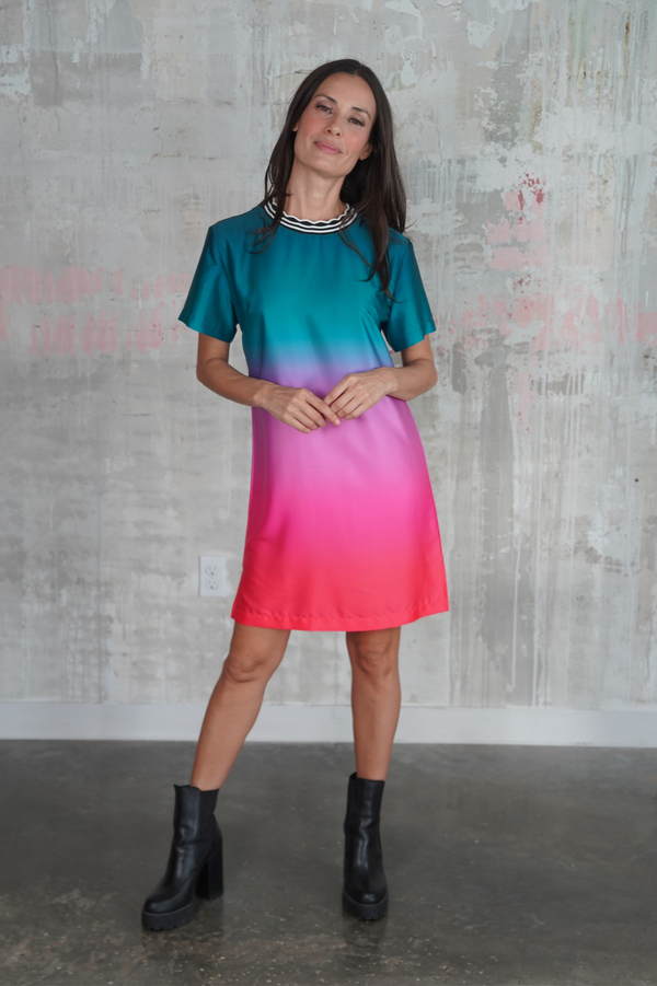 TYLER AUTUMN OMBRÉ DRESS