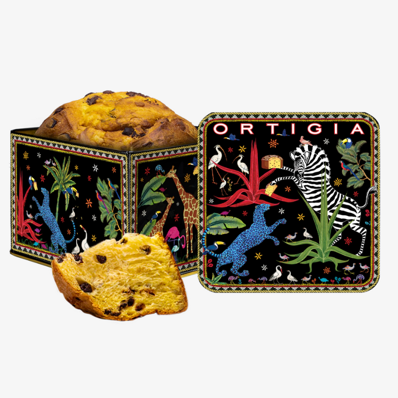 TIN PANETTONE CHOCOLATE JUNGLE 600GR