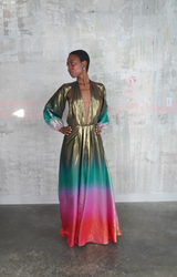 Carmen Metallic Ombre Silk Gown