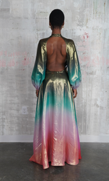 Carmen Metallic Ombre Silk Gown