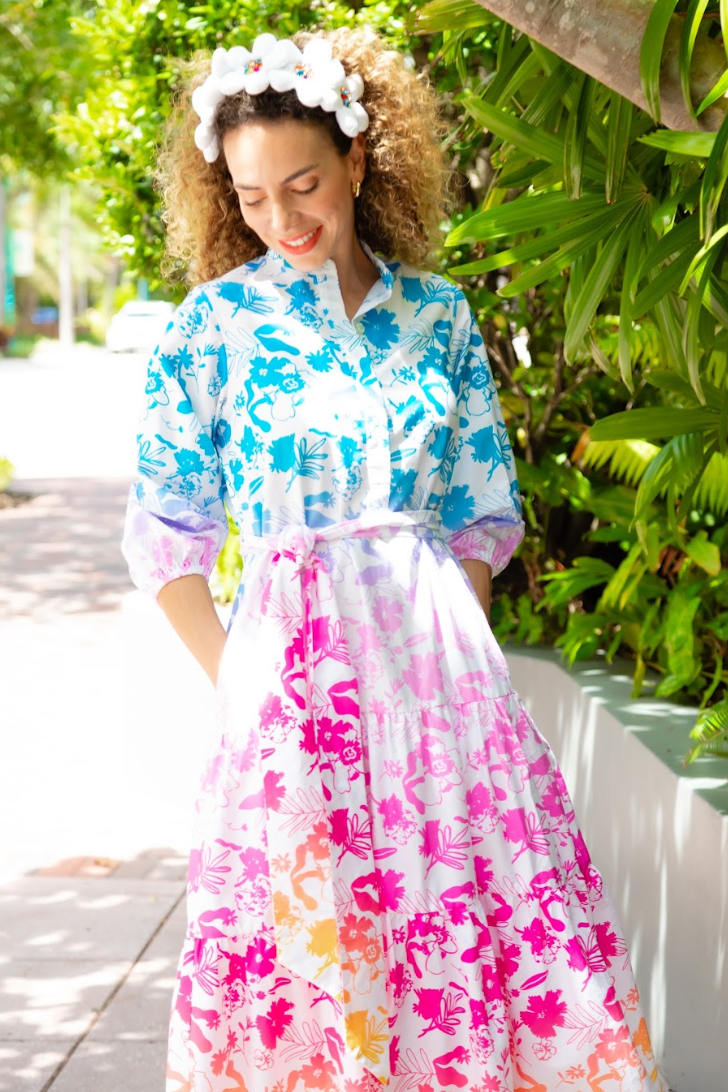 Maria Dress Tropical Bloom