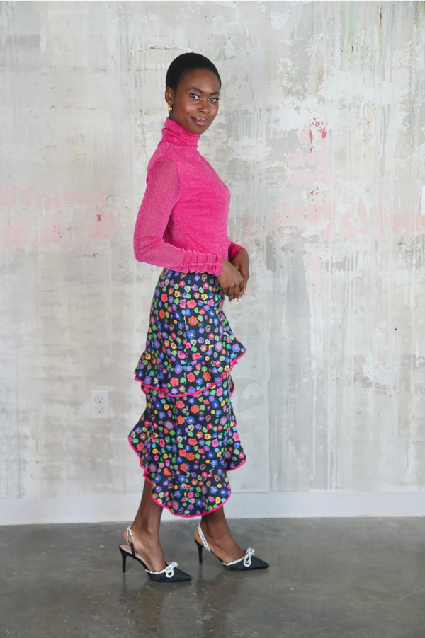 RANDI MINI MILLEFIORI SKIRT