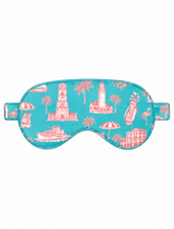 Eye Mask Palm Beach Print