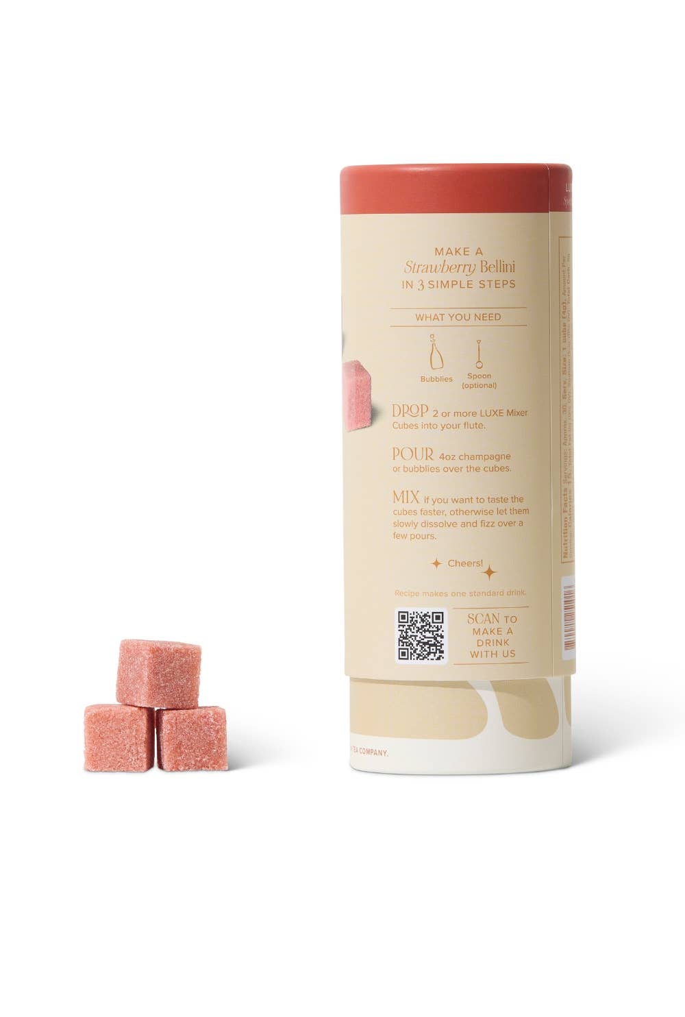 Strawberry NON ALCOHOLIC Bellini | Tallboy
