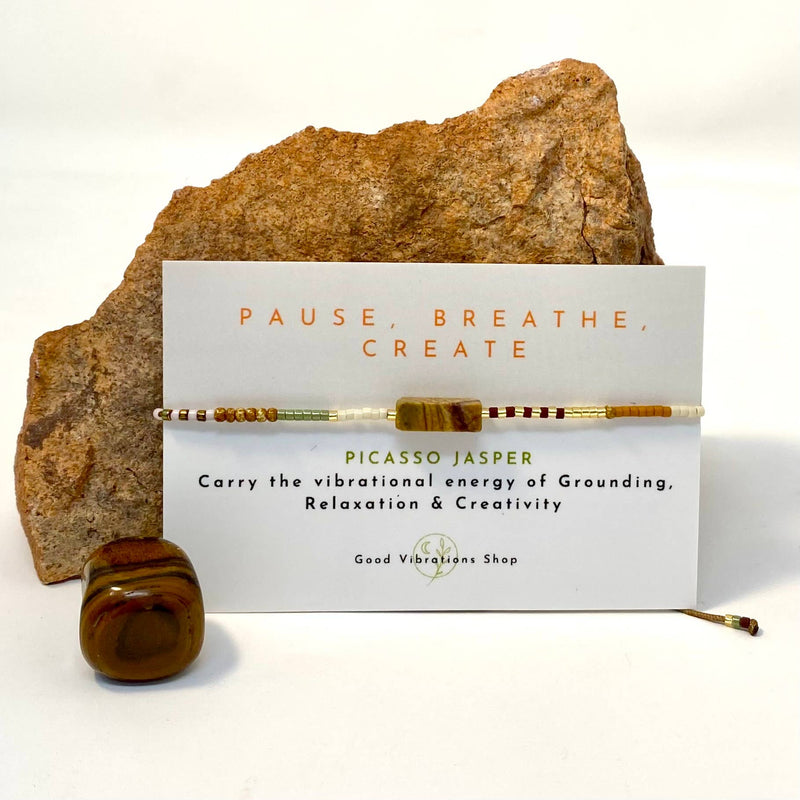 Pause, Breathe, Create⎮Higher Self Bracelet