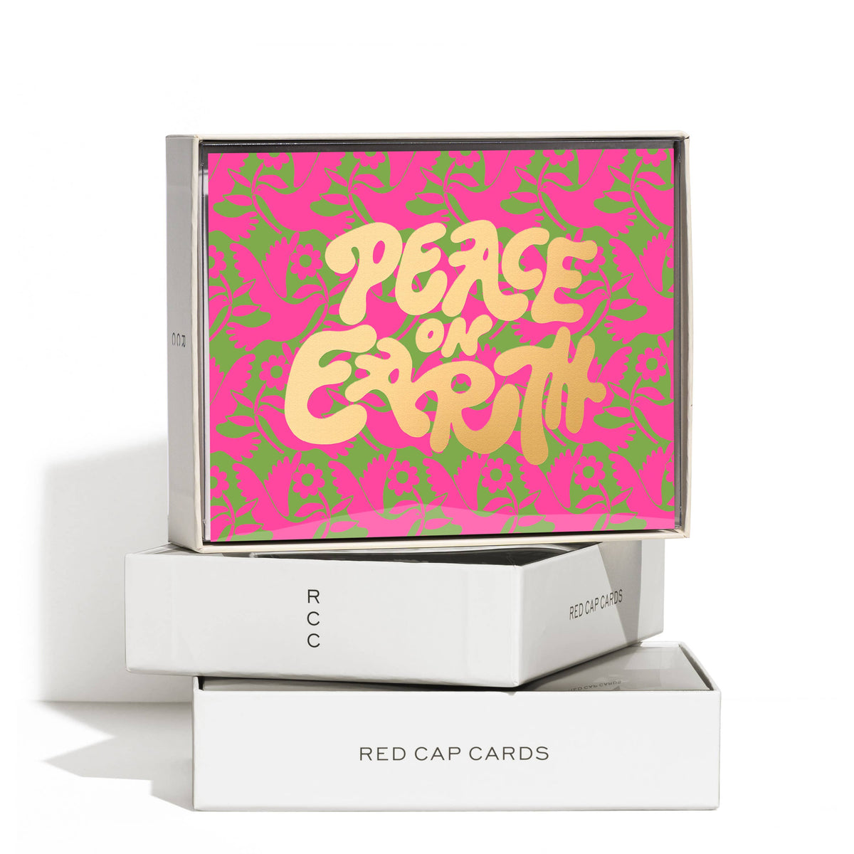 NEON DOVES HOLIDAY GREETING CARD