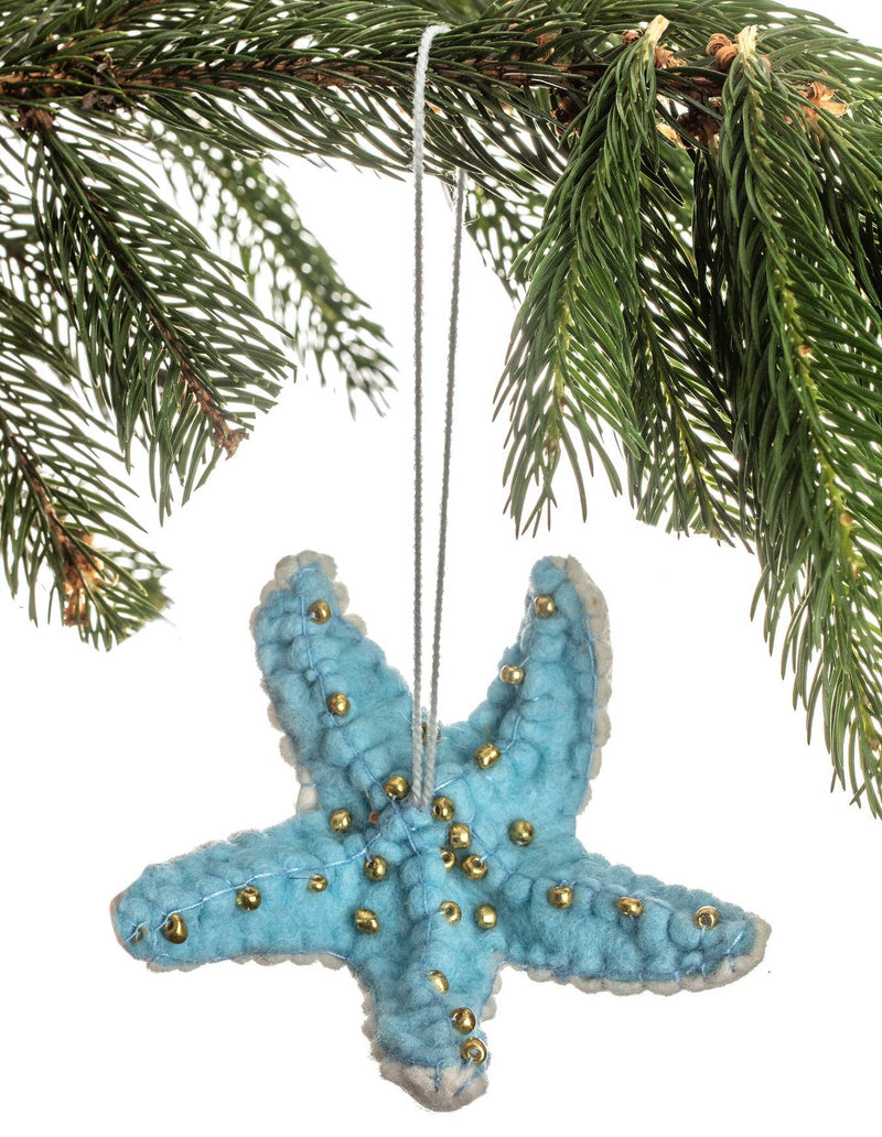 Blue Starfish Ornament