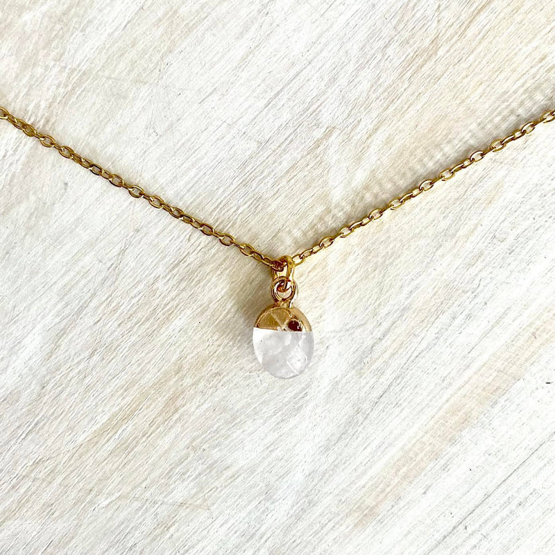 Clear Quartz⎮Aura Necklace