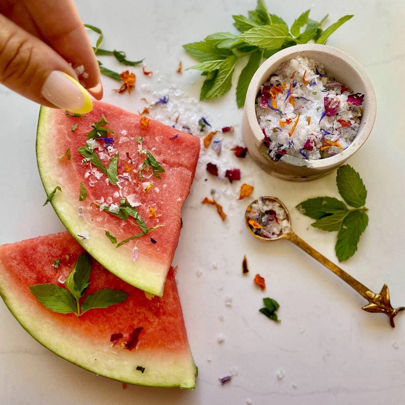 Classic Floral Garnishing Salt