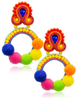 Handmade Jewelry, unique jewelry designs, Colorful Luxury designs, Pink, yellow, blue, green, orange
